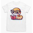 Adorable Book Lover Rattlesnake With Reading Glasses Cute Unisex T-Shirt