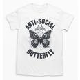 Anti-Social Butterfly Awkward Introvert Homebody Humor Unisex T-Shirt