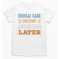 Bonsai Care Now Minimal Socializing Introvert Vintage Unisex T-Shirt