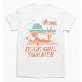 Book Girl Summer Book Reading Retro Sunset Unisex T-Shirt