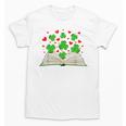 Book With Shamrocks Librarian Saint Patrick's Day Kids Unisex T-Shirt
