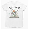Chapter 32- Book Lovers & Readers 32nd Birthday Wildflowers Premium Tri-Blend Unisex T-Shirt
