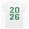 Class Of 2026 Graduation Varsity Green And On The Back Unisex T-Shirt
