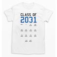 Class Of 2031 Graduation T-Shirt With Space For Handprints Unisex T-Shirt