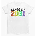 Class Of 2031 Pre-K -12th Grade Hand Prints Space Graduation Unisex T-Shirt