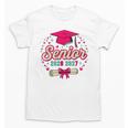 Coquette Pink Bow Senior 2026 2027 Graduation Unisex T-Shirt