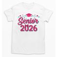 Coquette Pink Bow Senior 2026 Class Of Graduation Unisex T-Shirt