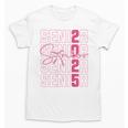 Cute Girls Women Class 2025 Graduation Senior Coquette Bow Unisex T-Shirt