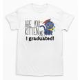Cute Graduation Cat Masters High School T-Shirt For Men Women Kids Unisex T-Shirt