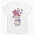 Cute Octopus Bookworm Fun Reading Tee For Book Lovers Unisex T-Shirt