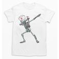 Dabbing Skeleton Nurse Halloween Graduation Unisex T-Shirt