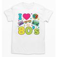 Dad I Love The 80's Retro 80s Nostalgia For Dad Premium Tri-Blend Unisex T-Shirt