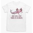 Most Days I Just Wanna Be An Axolotl Salamander Introvert Raglan Baseball Tee Unisex T-Shirt