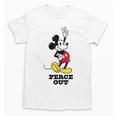 Disney Mickey Mouse Peace Out Totally Retro Graduation Unisex T-Shirt