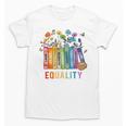 Equal Rights Book Flower Equality Peace Love Kindness Book Unisex T-Shirt