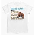 Equinetrovert Definition Equine Horse Riding Introvert Unisex T-Shirt