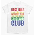 First Rule Of Introvert Club Is There Is No Introvert Club Raglan Baseball Tee Unisex T-Shirt First Rule Of Introvert Club Is There Is No Introvert Club Raglan Baseball Tee Unisex T-Shirt