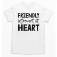 Friendly Introvert At Heart Raglan Baseball Tee Unisex T-Shirt Friendly Introvert At Heart Raglan Baseball Tee Unisex T-Shirt