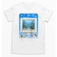 Frutiger Aero Aesthetic Tech Computer Aquarium Tarot Card Raglan Baseball Tee Unisex T-Shirt