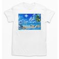 Frutiger Aero Beach Y2k Aesthetic Palm Tree Sand Ocean Premium Unisex T-Shirt Frutiger Aero Beach Y2k Aesthetic Palm Tree Sand Ocean Premium Unisex T-Shirt