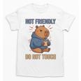 Grouchy Capybara Not Friendly Do Not Touch Introvert Premium Tri-Blend Unisex T-Shirt