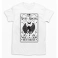 Introvert Apparel Emporium Mothman Tarot Card Antisocial Butterfly Cryptozoologist -Adults Grey Unisex T-Shirt Introvert Apparel Emporium Mothman Tarot Card Antisocial Butterfly Cryptozoologist -Adults Grey Unisex T-Shirt