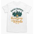 Introvert Camping Social Battery Recharging In The Woods Unisex T-Shirt