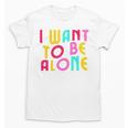 Introvert I Want To Be Alone Retro Wavy Unisex T-Shirt Introvert I Want To Be Alone Retro Wavy Unisex T-Shirt