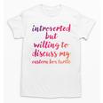 Introverted Willing To Discuss Eastern Box Turtle Introvert Unisex T-Shirt Introverted Willing To Discuss Eastern Box Turtle Introvert Unisex T-Shirt
