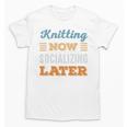 Knitting Now Minimal Socializing Introvert Vintage Unisex T-Shirt Knitting Now Minimal Socializing Introvert Vintage Unisex T-Shirt