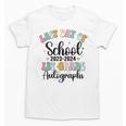 Last Day Autographs 1st Grade Graduation Boys Girls Groovy Unisex T-Shirt