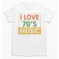 I Love 70's Music Retro Style Nostalgia Vibe 1970 70's Party Premium Tri-Blend Unisex T-Shirt