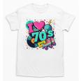 I Love The 70s Retro Cassette Roller Vinyl Disco Nostalgia Premium Tri-Blend Unisex T-Shirt