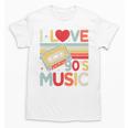 I Love 90's Music Retro Style Nostalgia Cassette 1990s Party Premium Tri-Blend Unisex T-Shirt