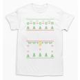 No Hugs Introvert Ugly Christmas Sweater Style Unisex T-Shirt