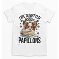 Papillon Dog Breed Life Is Better With Books And Papillons Unisex T-Shirt Papillon Dog Breed Life Is Better With Books And Papillons Unisex T-Shirt