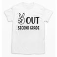 Peace Out Second Grade Last Day Of School Graduation Kids Unisex T-Shirt