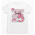 Pink Coquette Bow Senior 2025 Back To School Graduation Girl Unisex T-Shirt