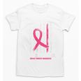 Pink In Memory Of Aunt Breast Cancer Awareness American Flag Unisex T-Shirt
