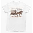 PLEASE BE PATIENT WITH ME I'M FROM THE 1900s Clever Premium Unisex T-Shirt PLEASE BE PATIENT WITH ME I'M FROM THE 1900s Clever Premium Unisex T-Shirt