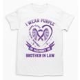 Purple In Memory Of My Brother In Law Alzheimers Awareness Unisex T-Shirt