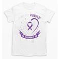 Purple In Memory Of My Friend Epilepsy Awareness Back Print Unisex T-Shirt Purple In Memory Of My Friend Epilepsy Awareness Back Print Unisex T-Shirt