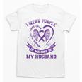 Purple In Memory Of My Husband Pancreatic Cancer Awareness Unisex T-Shirt Purple In Memory Of My Husband Pancreatic Cancer Awareness Unisex T-Shirt