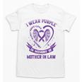 Purple In Memory Of My Mother In Law Alzheimers Awareness Unisex T-Shirt Purple In Memory Of My Mother In Law Alzheimers Awareness Unisex T-Shirt