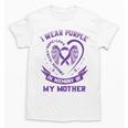 Purple In Memory Of Mother Mom Pancreatic Cancer Awareness Unisex T-Shirt