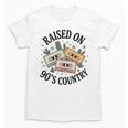 Raised On 90's Country Music Lover Nostalgia Retro Vibe Premium Tri-Blend Unisex T-Shirt