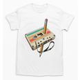 Retro Cassette Tape & Pencil Rewind Nostalgia Party 80s 90s Premium Unisex T-Shirt