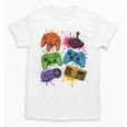 Retro Gamer Controller 80s 90s Video Game Arcade Nostalgia Unisex T-Shirt