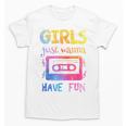 Retro Girls Just Wanna Have Fun Nostalgia 1980s 80's Premium Tri-Blend Unisex T-Shirt