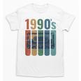 Retro Nineties Style Audio Tape Nostalgia Year 1990 Premium Tri-Blend Unisex T-Shirt